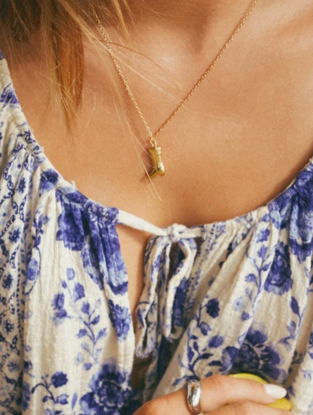 Louise Carter Jessie Cowgirl Boot Pendant Necklace - Picture 4 of 6